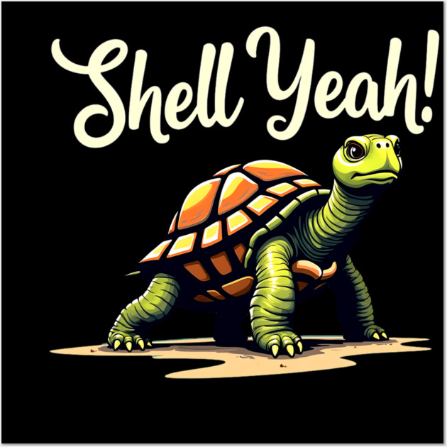 Shell Yeah - Turtle Wall Art by Silly Me Studio