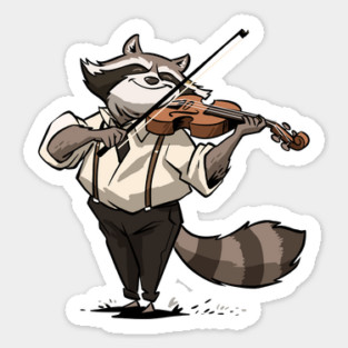 Raccoon Rhapsody Sticker