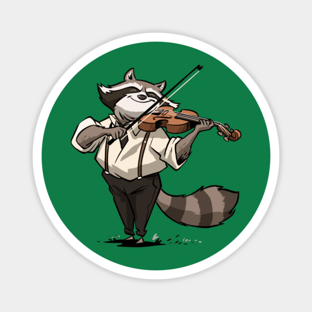 Raccoon Rhapsody Magnet by GoshWow®