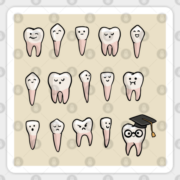 Wisdom Teeth Sticker by GoshWow®