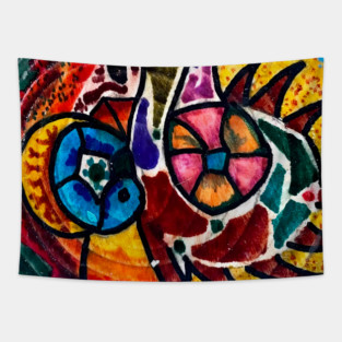 Birds and More Birds Tapestry