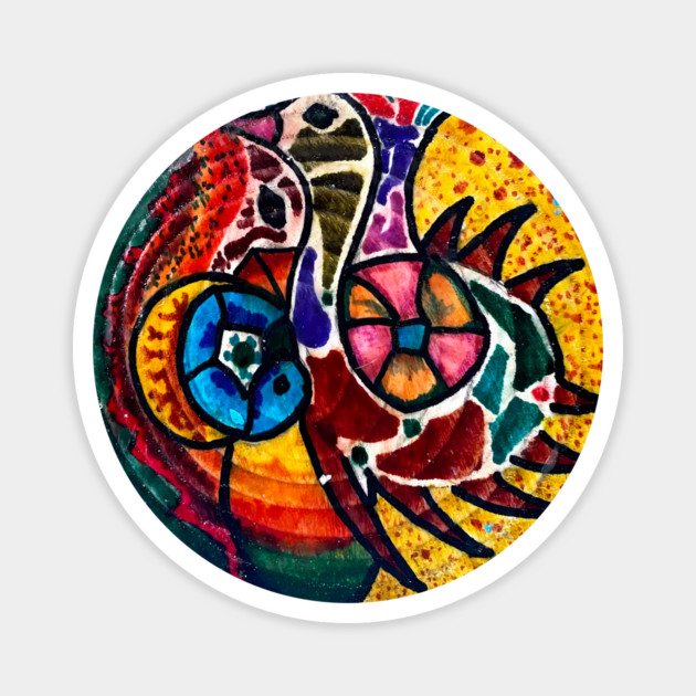 Birds and More Birds Magnet by TuncGK