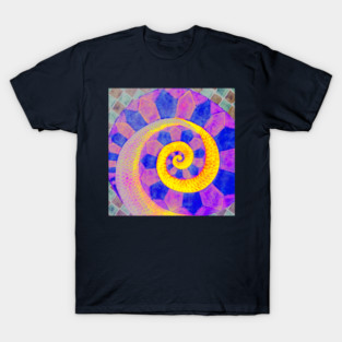 Snail - Surreal Spiral - Colorful & Abstract T-Shirt