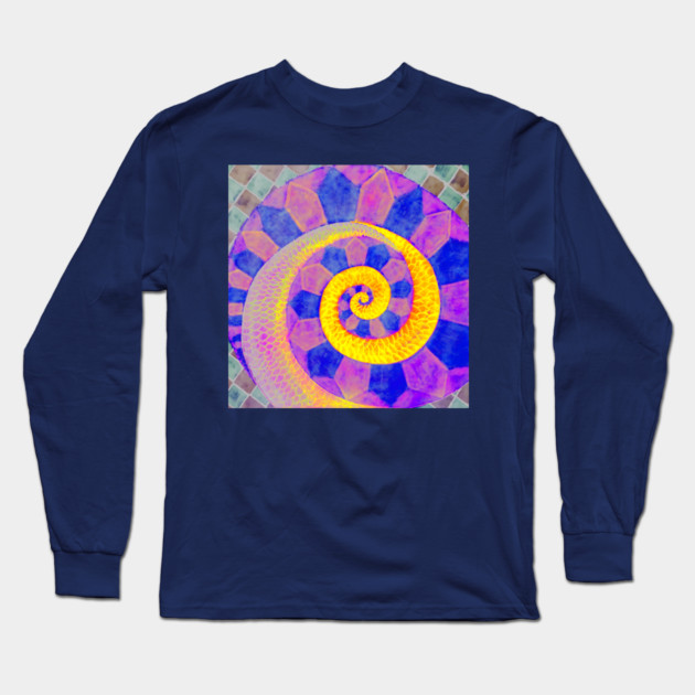 Snail - Surreal Spiral - Colorful & Abstract Long Sleeve T-Shirt by TuncGK