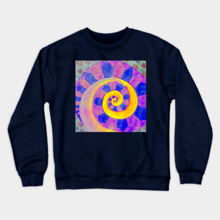 Snail - Surreal Spiral - Colorful & Abstract Crewneck Sweatshirt
