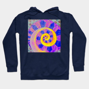 Snail - Surreal Spiral - Colorful & Abstract Hoodie