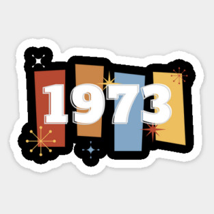 1973 Time Capsule Era - Front & Back - Retro Pop Culture Sticker