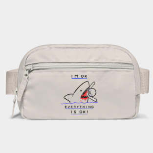 I'm OK: Shark Attack Survival Humor Design Bag