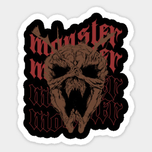 Monster Garou Fan Art | One Punch Man Tribute | For True Anime & Manga Fans Sticker