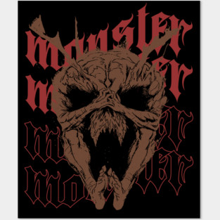 Monster Garou Fan Art | One Punch Man Tribute | For True Anime & Manga Fans Posters and Art