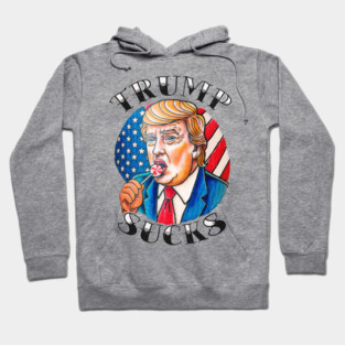 Trump Sucks - Retro Tattoo Style Hoodie