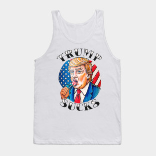 Trump Sucks - Retro Tattoo Style Tank Top