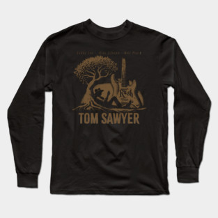 TOM SAWYER, Rush band, canada, rock retro Long Sleeve T-Shirt