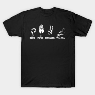 Rock Paper Scissors Italian T-Shirt