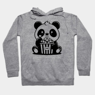 panda lover of movies and popcorn, cinephile expert in movies Hoodie