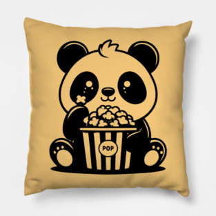 panda lover of movies and popcorn, cinephile expert in movies Pillow