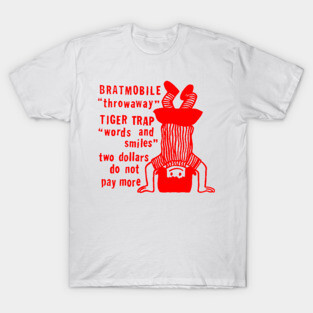 Bratmobile / Tiger Trap ∆∆∆ 90s Music Fanart T-Shirt