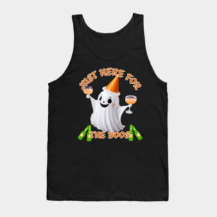 Just Here for the Boos Ghost Tee Tank Top