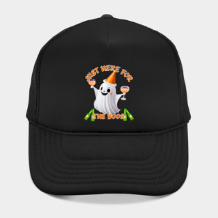 Just Here for the Boos Ghost Tee Hat
