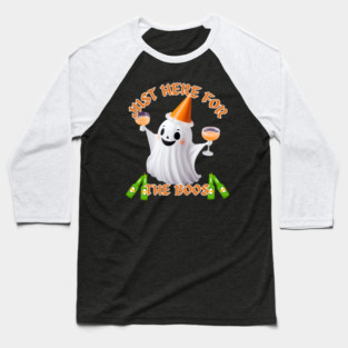 Just Here for the Boos Ghost Tee Baseball T-Shirt