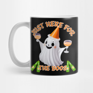 Just Here for the Boos Ghost Tee Mug