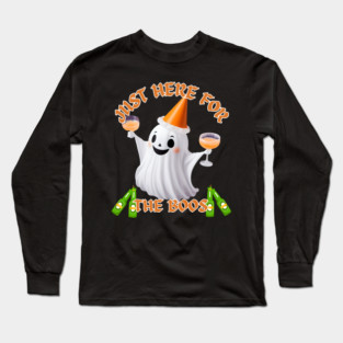 Just Here for the Boos Ghost Tee Long Sleeve T-Shirt