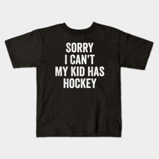 Hockey Parent Hockey Mom Dad Funny Kids T-Shirt