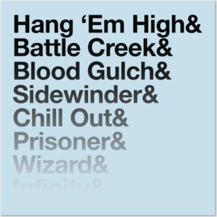 Halo CE Maps - Infinite Ampersand (Black) Posters and Art