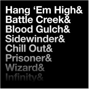 Halo CE Maps - Infinite Ampersand (White) Posters and Art