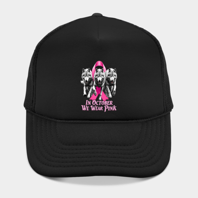 Pink Ribbon Wolves Breast Cancer Awareness by BirdsnStuff