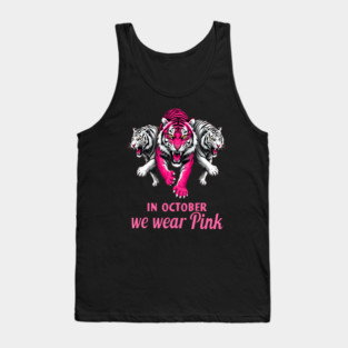 Pink Ribbon Tigers Breast Cancer Awareness Tank Top