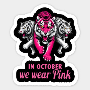 Pink Ribbon Tigers Breast Cancer Awareness Magnet