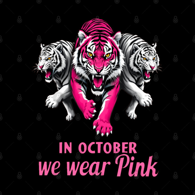 Pink Ribbon Tigers Breast Cancer Awareness by BirdsnStuff