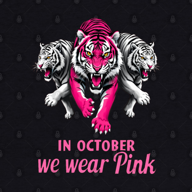 Pink Ribbon Tigers Breast Cancer Awareness by BirdsnStuff