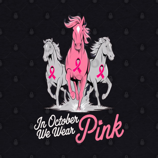 Pink Ribbon Horses by BirdsnStuff
