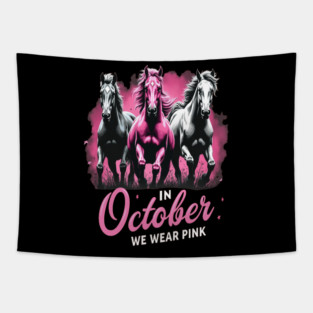 Horses for October Breast Cancer Tapestry