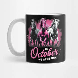 Horses for October Breast Cancer Mug