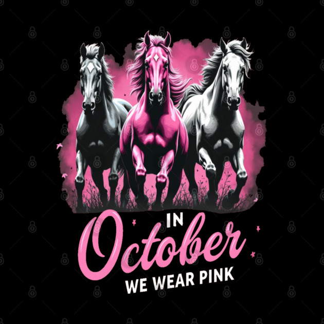 Horses for October Breast Cancer by BirdsnStuff