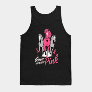 In October We Wear Pink Horses Tank Top