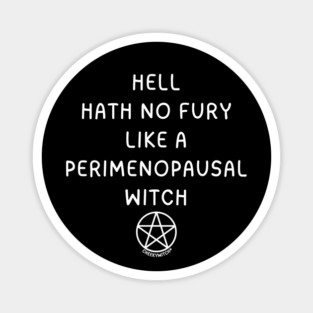 Hell Hath No Fury Like A Perimenopausal Witch Cheeky Witch® Magnet