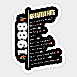 1988 Time Capsule Era - Front & Back - Retro Pop Culture Sticker