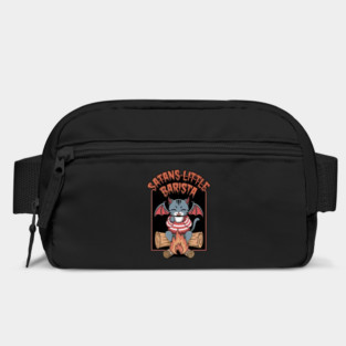 Satan's Little Barista Cute Demon Cat Design Bag