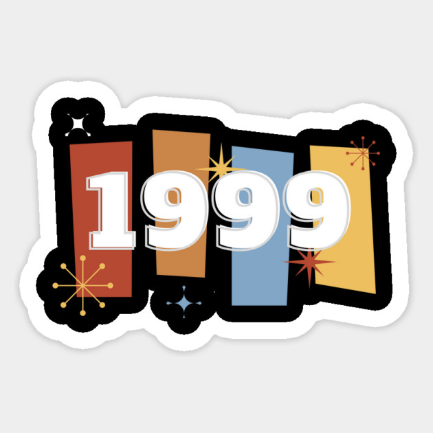 1999 Time Capsule Era - Front & Back - Retro Pop Culture Sticker by OTL Spotlight