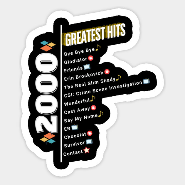 2000 Time Capsule Era - Front & Back - Retro Pop Culture Sticker by OTL Spotlight