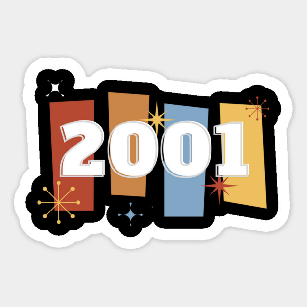 2001 Time Capsule Era - Front & Back - Retro Pop Culture Sticker by OTL Spotlight