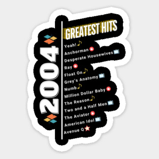 2004 Time Capsule Era - Front & Back - Retro Pop Culture Sticker