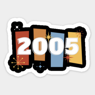 2005 Time Capsule Era - Front & Back - Retro Pop Culture Sticker