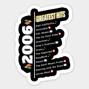 2006 Time Capsule Era - Front & Back - Retro Pop Culture Sticker