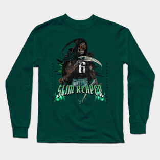 Slim Reaper - Dark Warrior Edition (Philadelphia Eagles) Long Sleeve T-Shirt