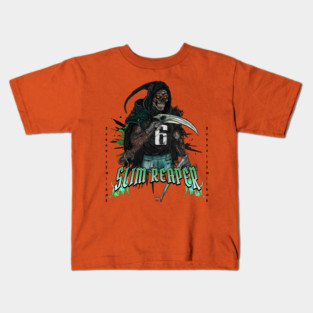 Slim Reaper - Dark Warrior Edition (Philadelphia Eagles) Kids T-Shirt